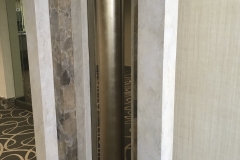faux marble and gilded column