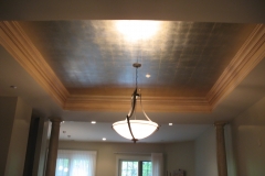 silver leaf on ceiling