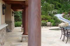 painted wood grain column