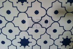 switch plates painted to match wallpaper