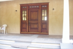 aged patina on new doors